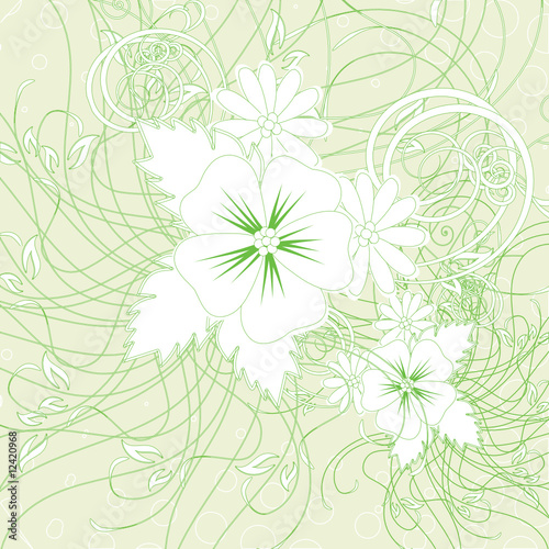 Wallpaper Mural Abstract background with nature symbol Torontodigital.ca