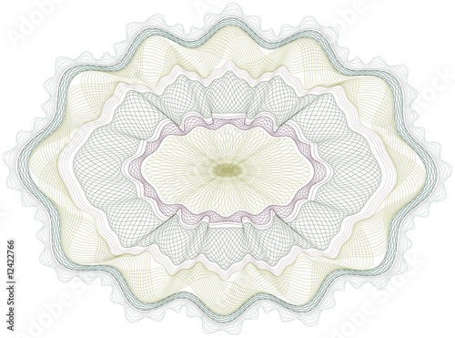 Obraz na płótnie Classical vector guilloche / money or certificate pattern w salonie