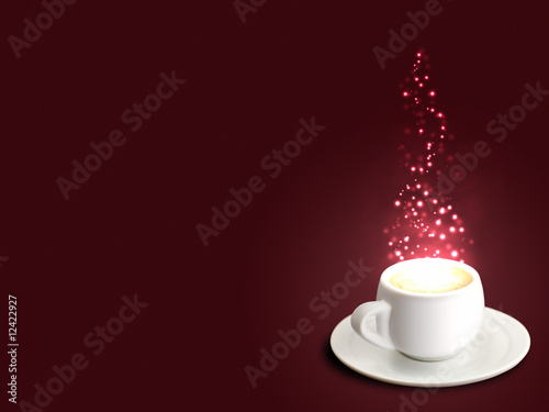 cup of coffe with spangles