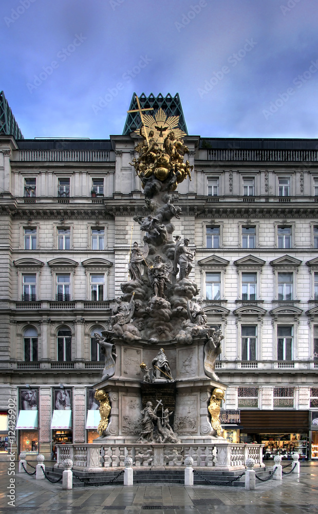 Plague column in Vienna hdr