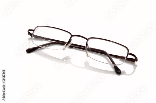 Metallic-rimmed eyeglasses