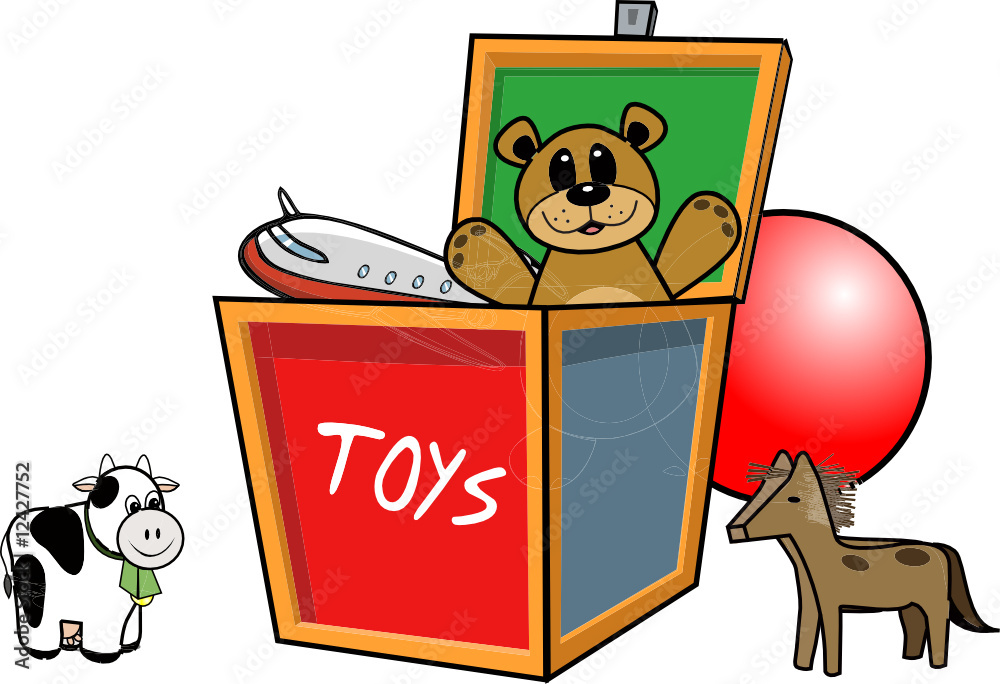 toy box vector de Stock Adobe Stock