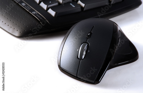 Close up of keyboard and mouse © utflytter