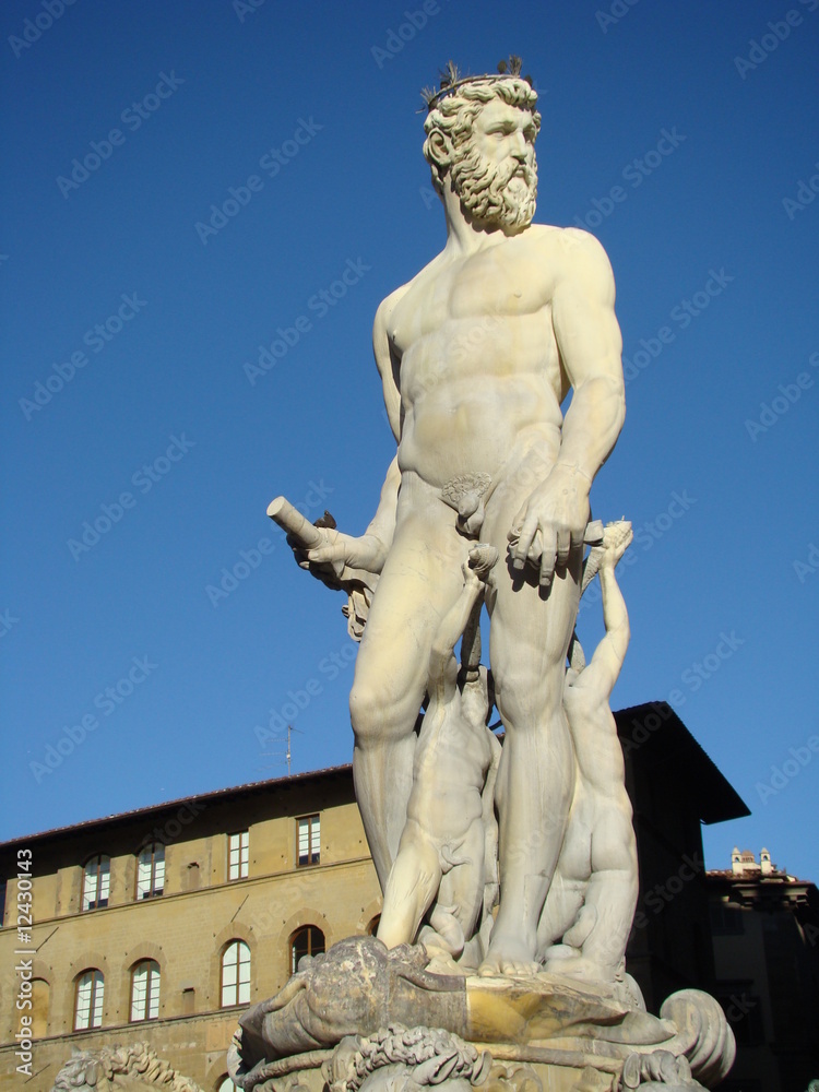 Fototapeta premium fontanna Neptuna we Florencji