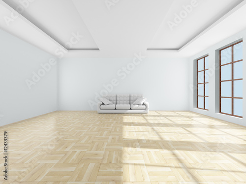 Interior of a living room. ...