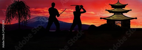 Landscape Japan Samurai