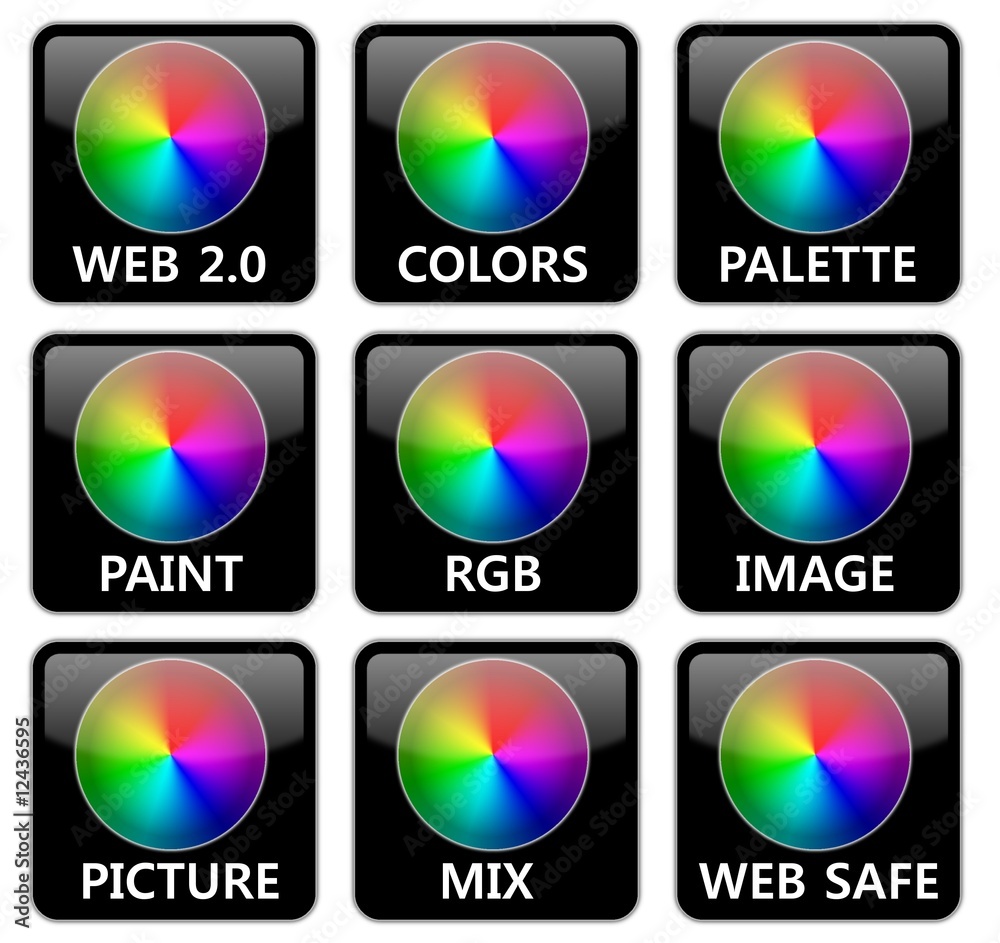 Web Safe Color Palette Stock-Illustration | Adobe Stock