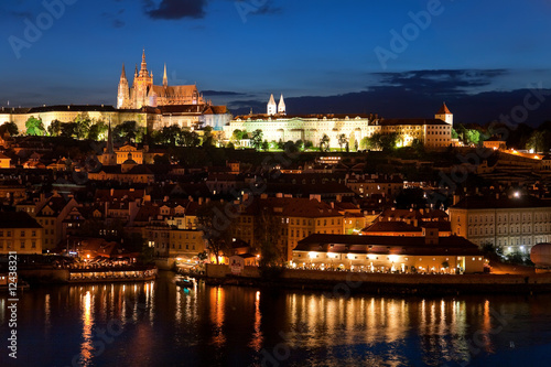 Night Prague panorama