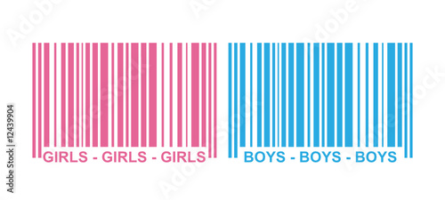 "Girls & Boys" Strichcode