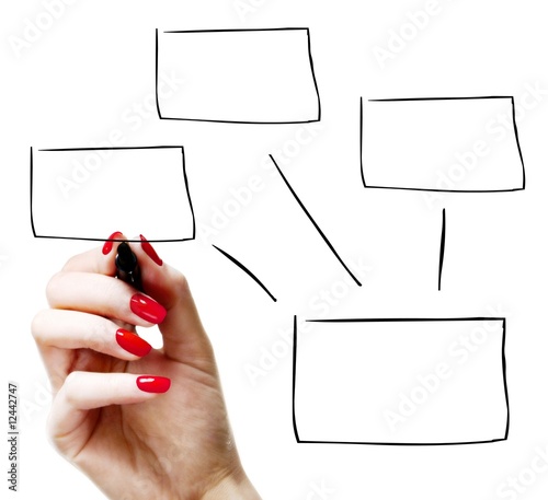 Hand drawing a diagram
