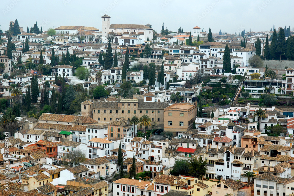 Fototapeta premium Panorama di Granada