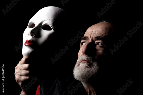 portrait with mask