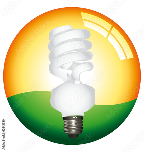 Eco lightbulb icon