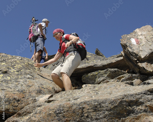 Bergsteigen Abstieg