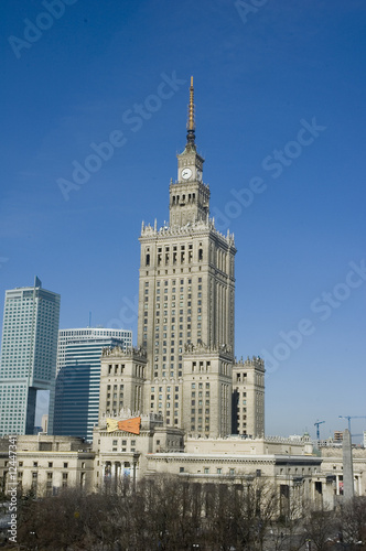 palace of culture and science landmark of Warsaw #12447341