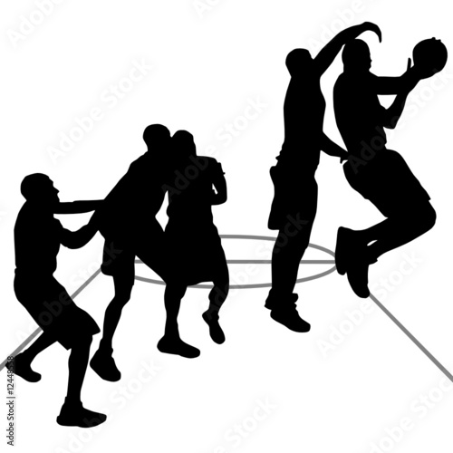 basketball, vector, team