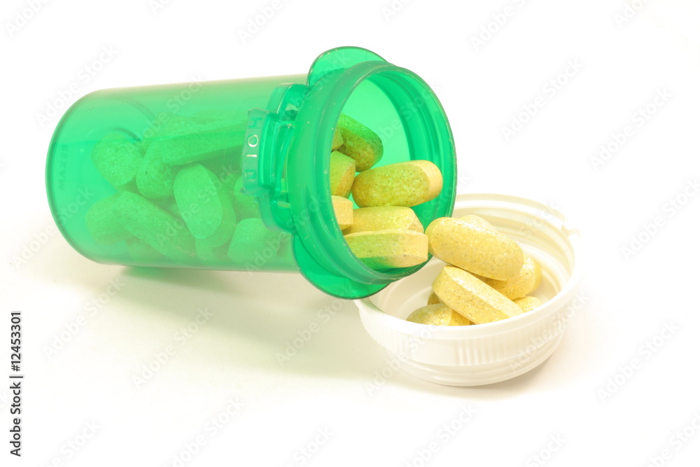 Vitamins in bottle Vitamins in bottle