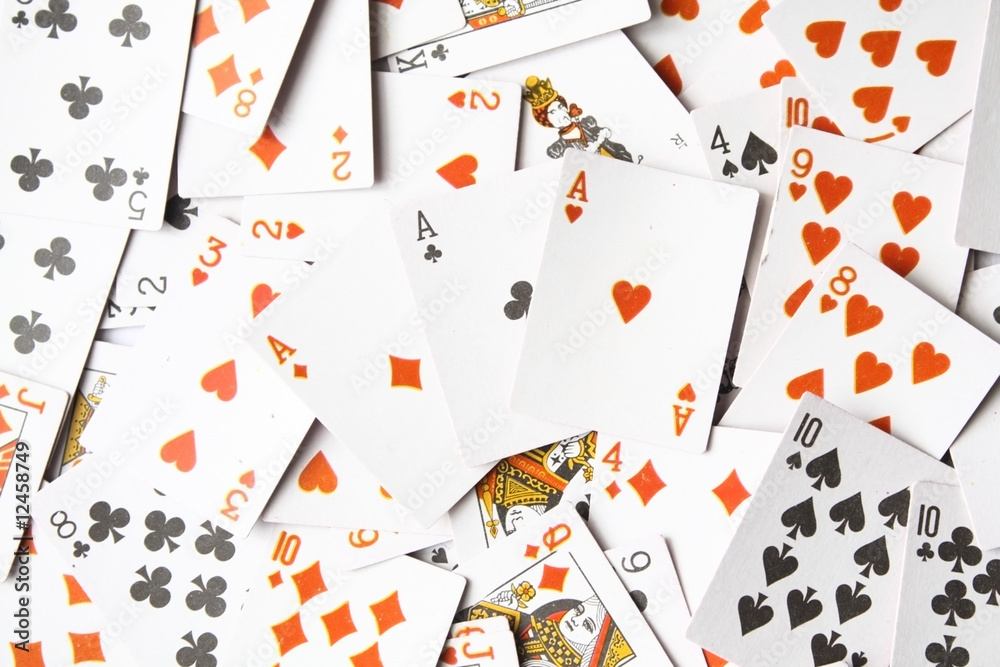 Playing cards texture Playing cards texture