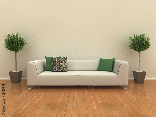 Fototapeta Naklejka Na Ścianę i Meble -  Sofa with plants