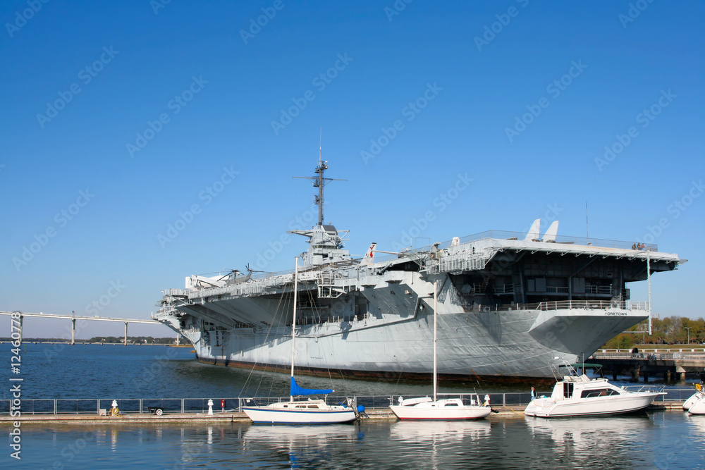 USS Yorktown Aircraft Carrier in Charleston, South Carolina