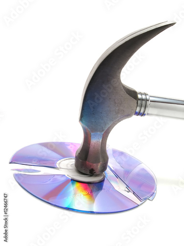 Hammered CD photo
