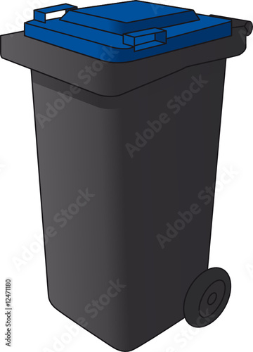 Mülltonne blau