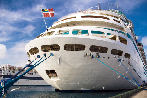front of a cruise boat