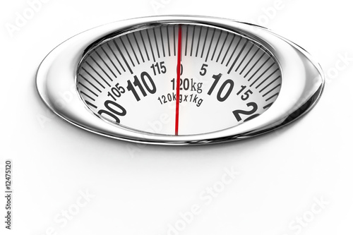Health scale isolated on white background