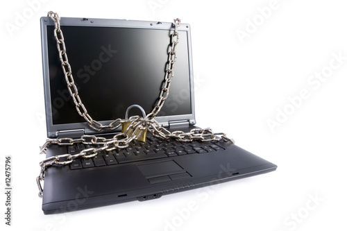 Laptop keyboard secured