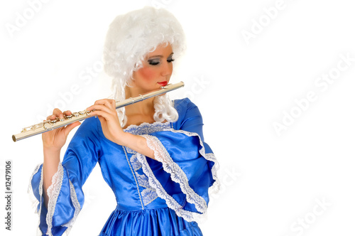 Baroque flautist