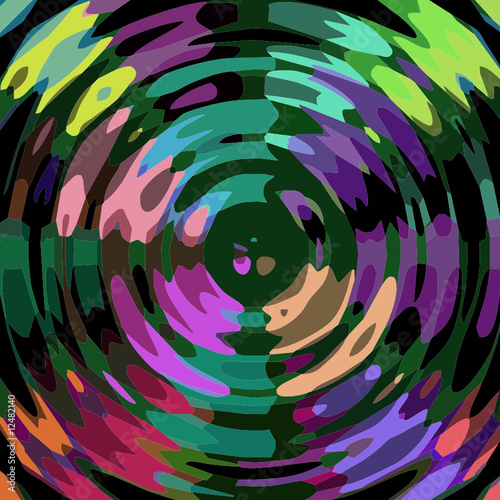 Colourful ripple design artwork