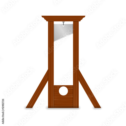 guillotine (weisser hintergrund)