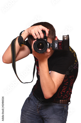 photographer with camera