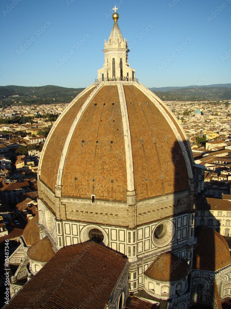 Obraz premium widok z dzwonnicy we Florencji