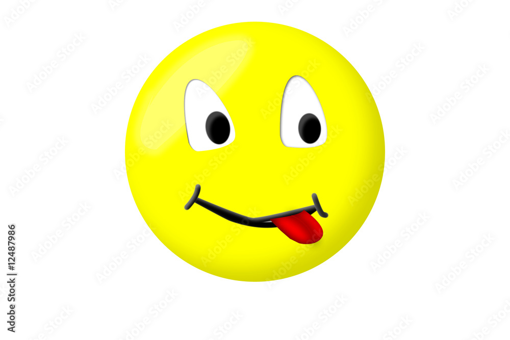 Fototapeta premium Zungensmiley