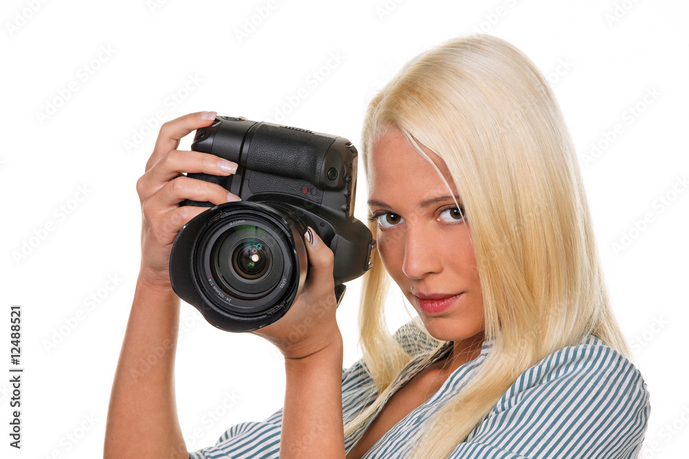 Young girls with a digital camera Young girls with a digital camera