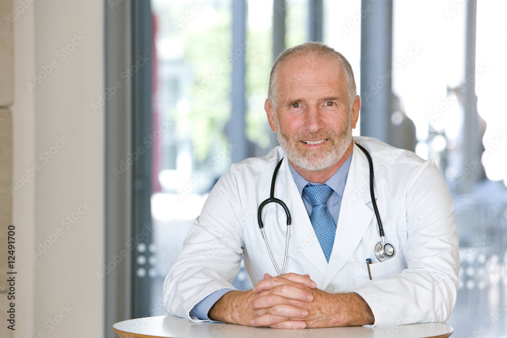 Portrait of a senior caring doctor Portrait of a senior caring doctor