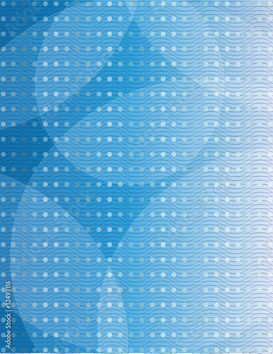 Blue letterhead abstract design blank