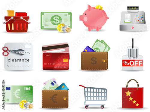 Shopping & Consumerism icons set