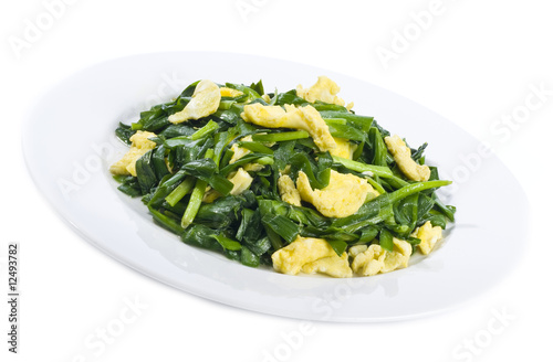 Stir Fried Scrambled Eggs with Chives