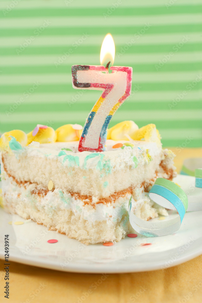 Silver 7 Number Candle Birthday Anniversary Party Cake Decorations Topper,  25 - Fry's Food Stores