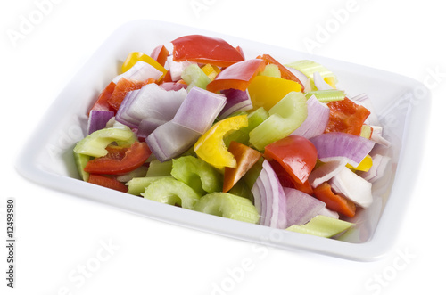 Chopped Colorful Raw Vegetables