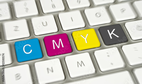 Tastatur mit CMYK