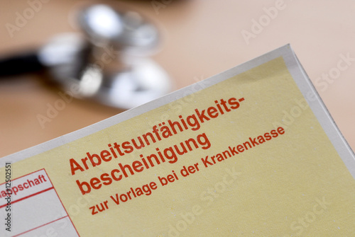 Arbeitsunfähigkeitsbescheinigung