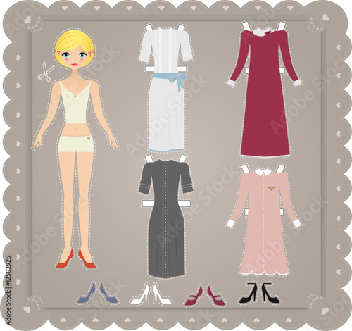 Retro Paper doll