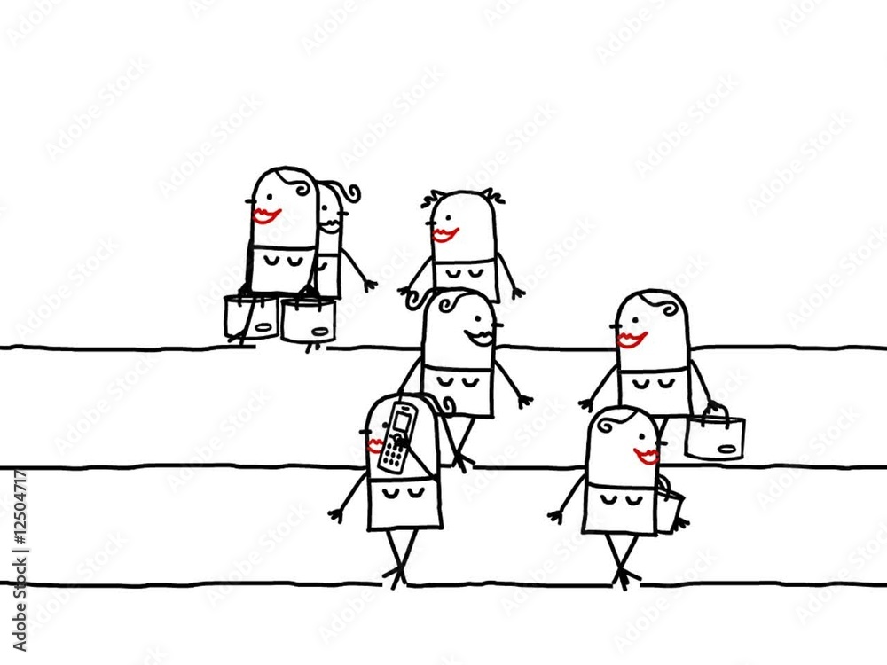 walking women