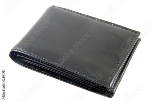 Black Wallet isolated on white