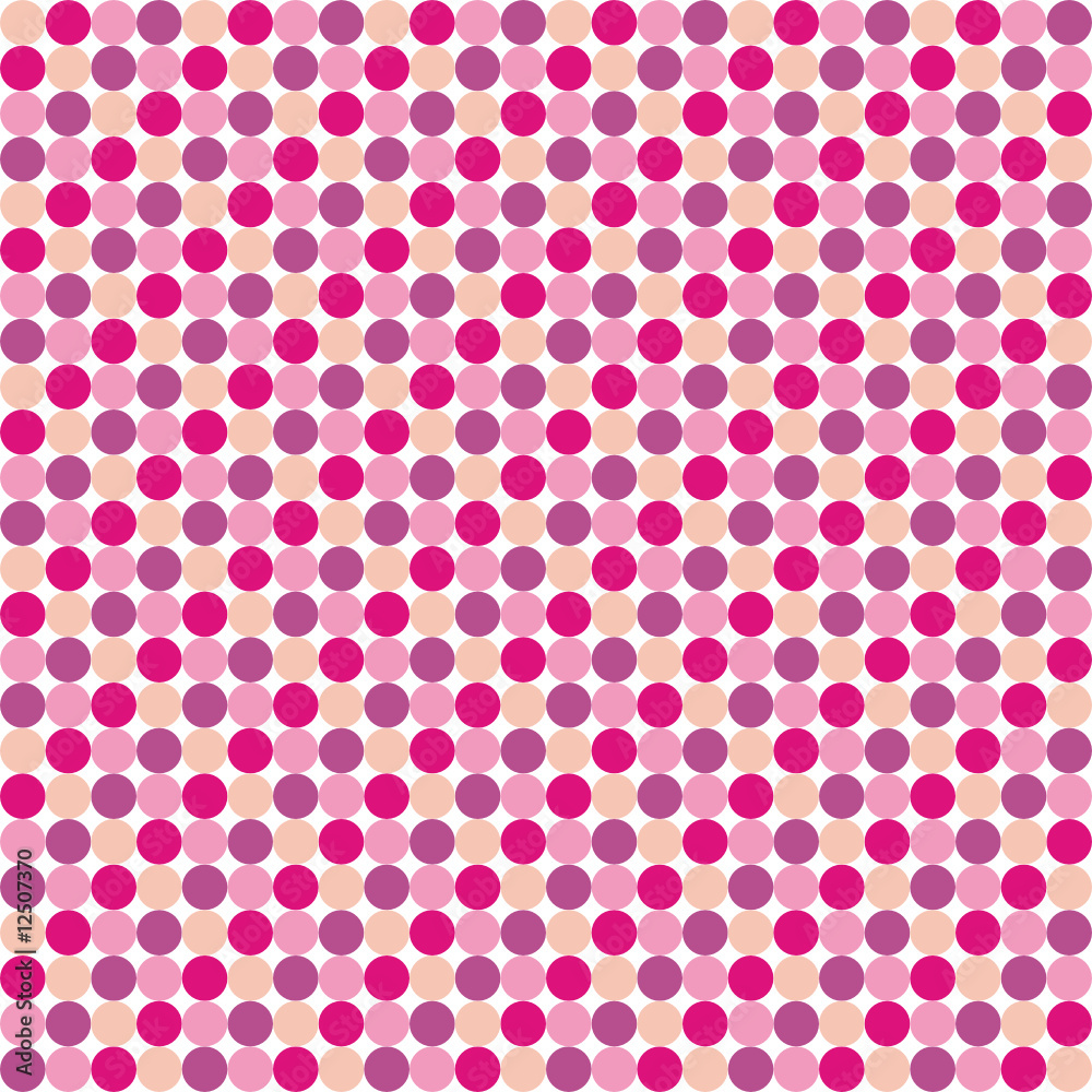Seamless Pattern with Colorful Circles Isolated on White Seamless Pattern with Colorful Circles Isolated on White