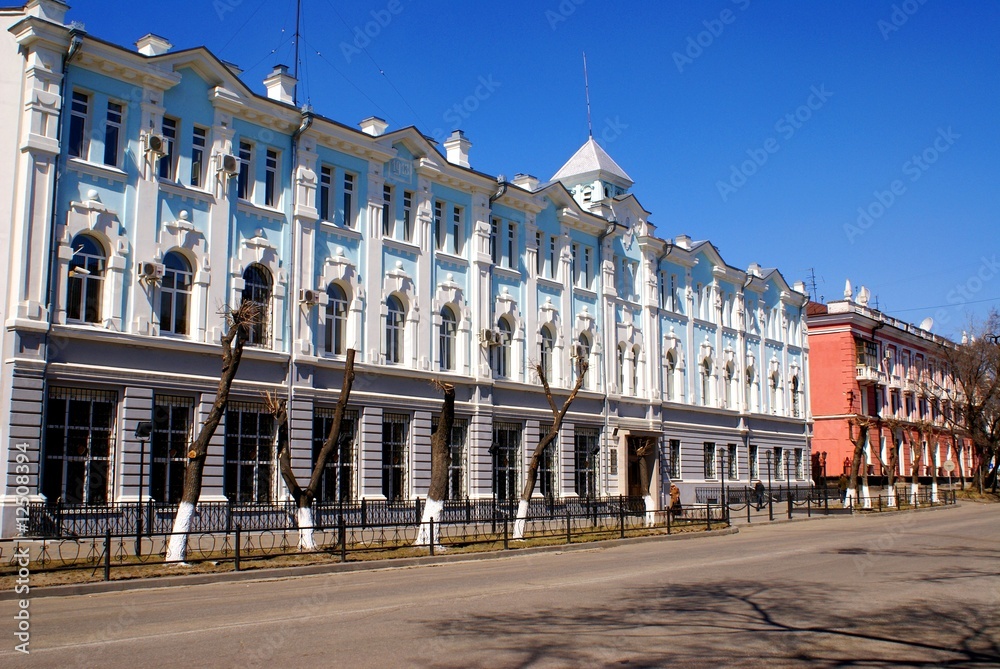 Old city building in Russia