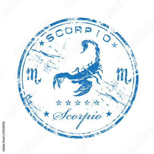 Scorpio rubber stamp